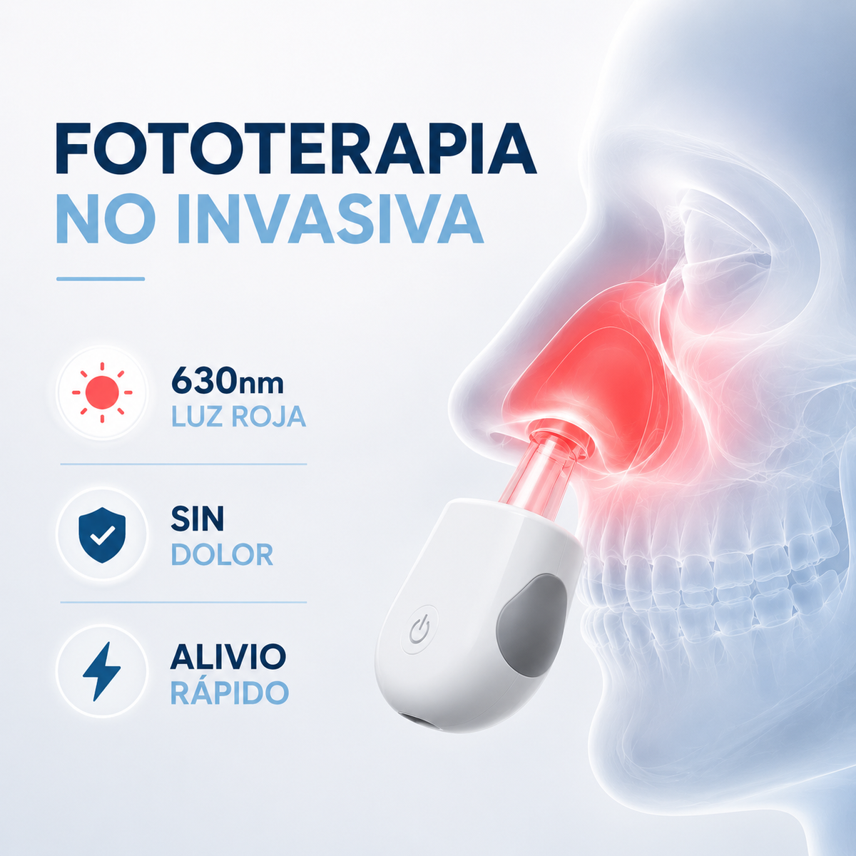 Dispositivo de Luz Roja para las Alergias
