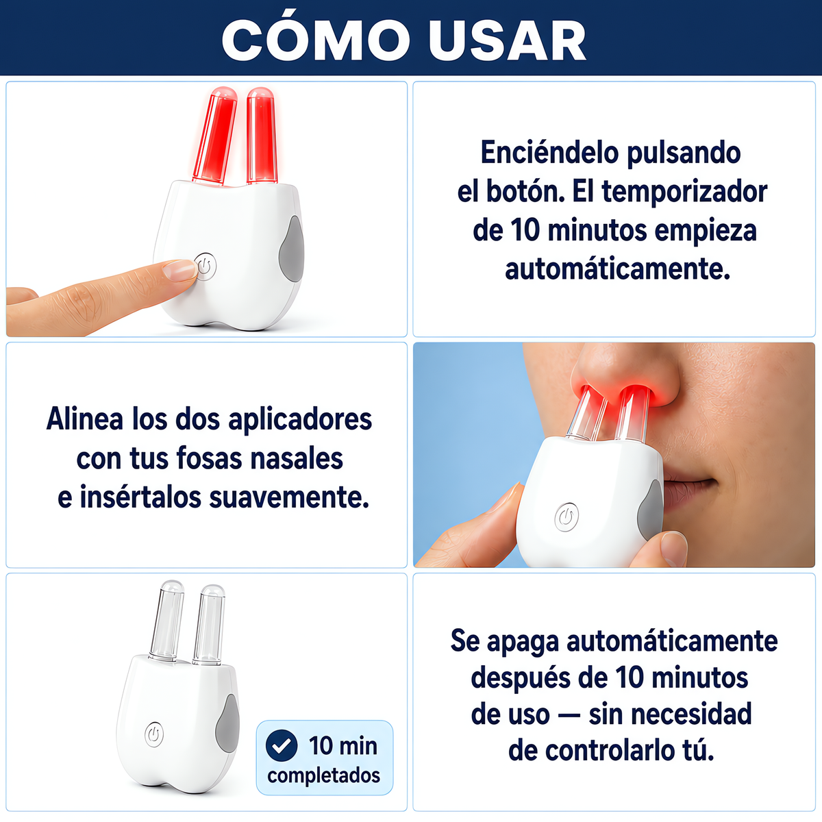 Dispositivo de Luz Roja para las Alergias